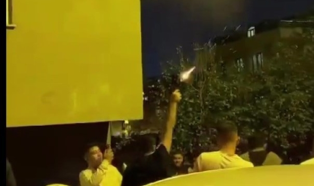 Ataşehir'de, cezaevinden tahliyesini havaya ateş açarak kutladı