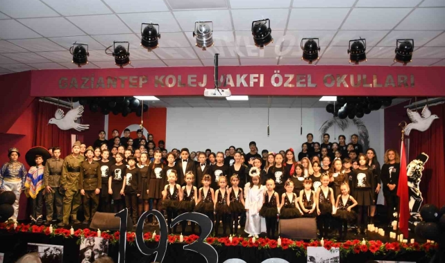 Atatürk, Gaziantep Kolej Vakfı'nda özlem ve sevgiyle anıldı