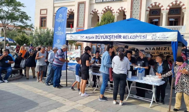 Aydın'da Atatürk için pilav hayrı yapıldı