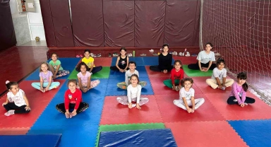 Aydın'da çocuklar güne zinde başlıyor