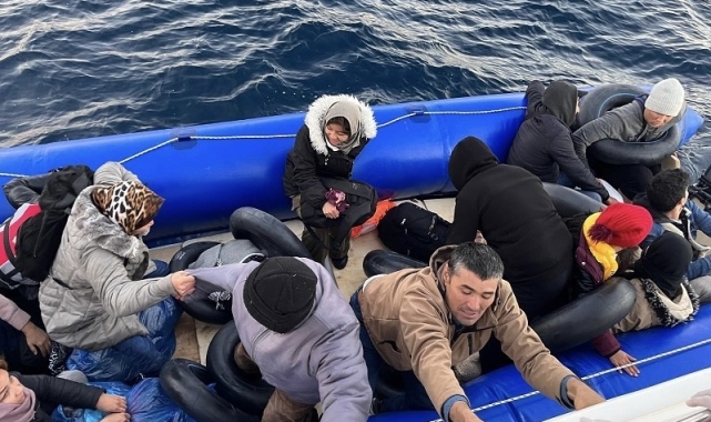 Ayvacık açıklarında 47 kaçak göçmen kurtarıldı