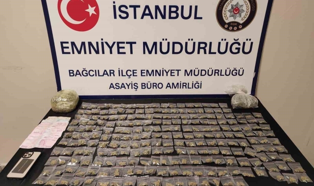 Bağcılar'da uyuşturucu operasyonu: 920 gram marihuana ele geçirildi
