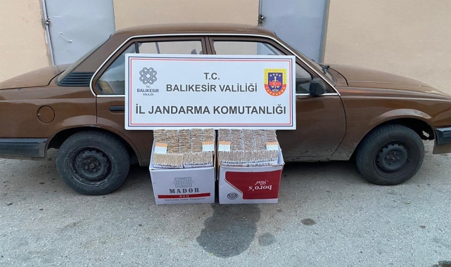 Balıkesir'de 12 şahsa kaçak tütün operasyonu