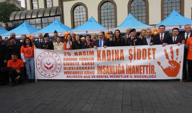 Balıkesir'de kadına karşı şiddete dikkat çekildi