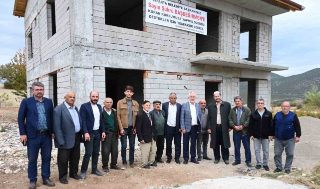 Başkan Başdeğirmen Kur'an Kursu inşaat çalışmalarını inceledi