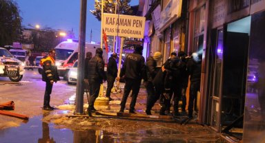 Bayburt'ta cam balkon üretimi yapılan iş yerinde patlama