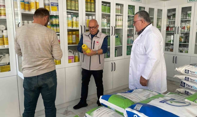 Beyşehir'de bitki koruma ürünleri bayisi iş yerleri denetlendi