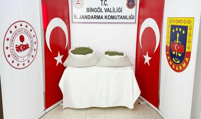 Bingöl'de 42 buçuk kilo uyuşturucu ele geçirildi