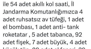Bingöl'de el bombası ve anti- tank roketatar ele geçirildi