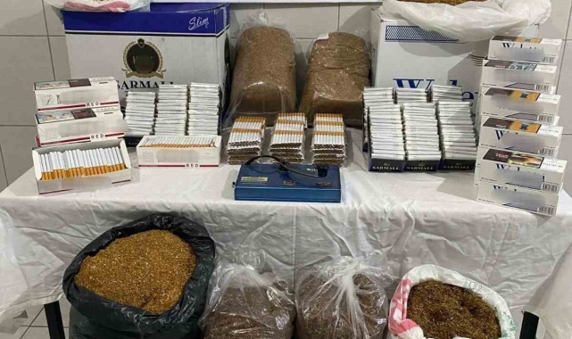Bozdoğan'da kaçak sigara operasyonu