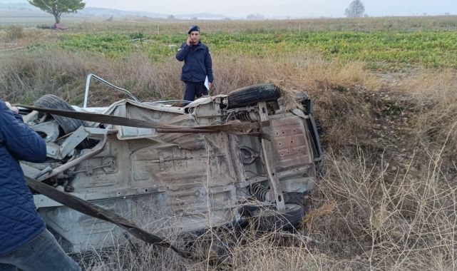 Burdur'da şarampole yuvarlanan otomobildeki üniversite öğrencisi hayatını kaybetti
