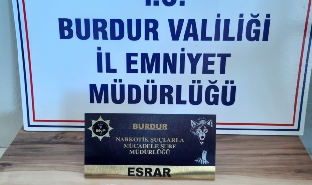 Burdur'da uyuşturucu operasyonu: 1 şahıs tutuklandı