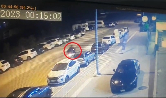 Bursa'da bir kişinin öldüğü, bir kişinin ağır yaralandığı kaza kamerada