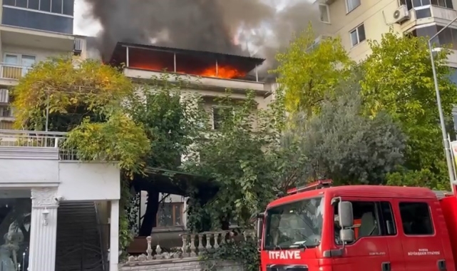 Bursa'da korkutan yangın