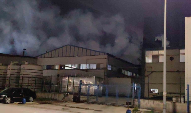 Bursa'da tekstil fabrikasında yangın