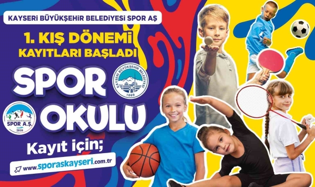 Büyükşehir Spor A.Ş. 1'inci Kış Dönemi Spor Okulları kayıtlarını başlattı