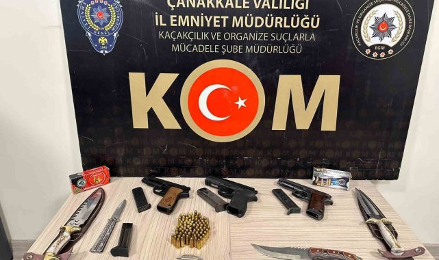 Çanakkale&#039;de silah kaçakçılığı operasyonuna 2 tutuklama