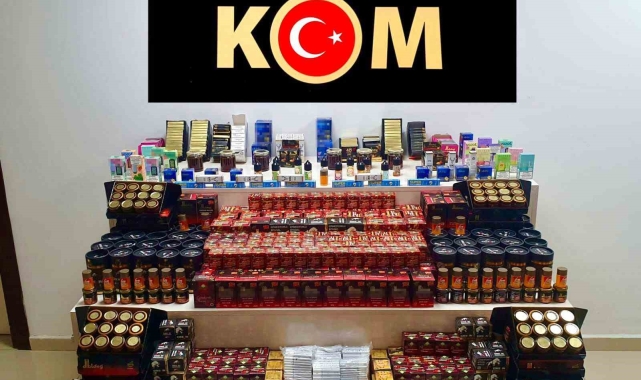 Çorum'da kaçak alkollü içki ve sigara operasyonu