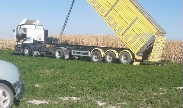 Damperi yüksek gerilim hattına temas eden kamyon şoförü hayatını kaybetti