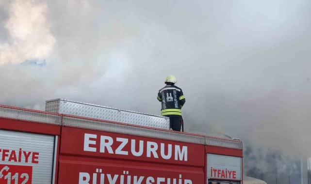 Devlet Demiryollarına ait depoda korkutan yangın