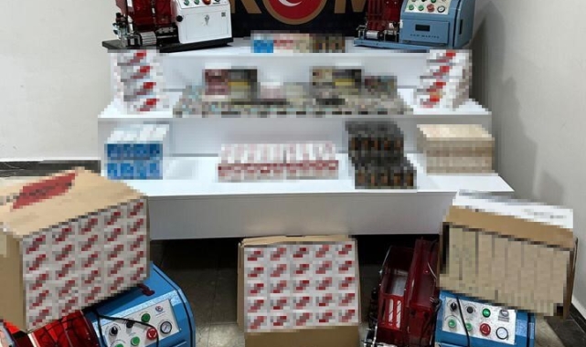 Elazığ'da 53 bin dal kaçak makaron ele geçirildi: 1 gözaltı