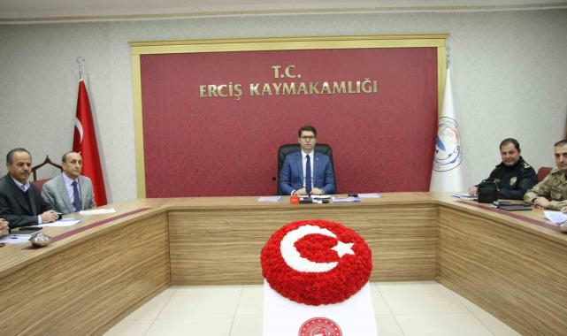 Erciş'te kış tedbirleri toplantısı yapıldı