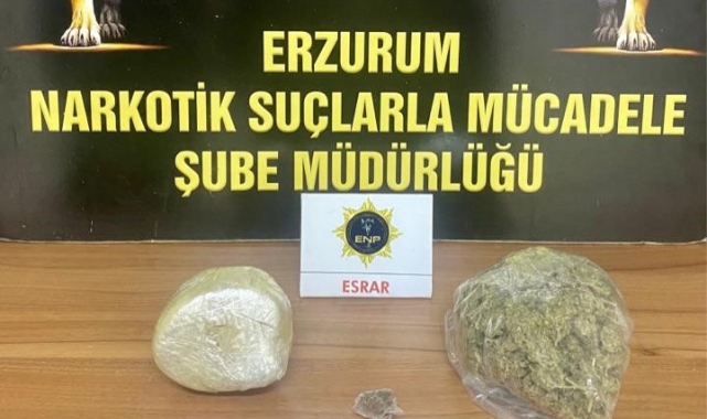 Erzurum'da uyuşturucu operasyonu: 3 şüpheli yakalandı