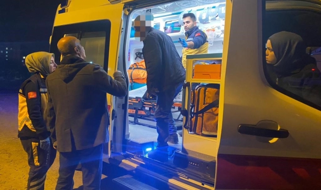 Eşini darp etti, polisten kaçarken kaza yaptı