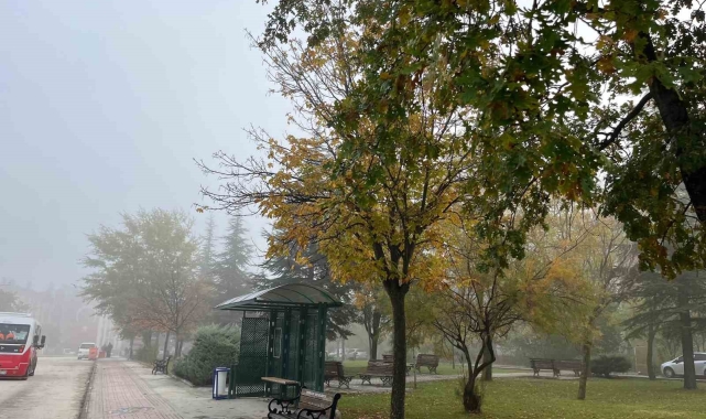 Eskişehir'in yüksek kesimlerine sis hakim