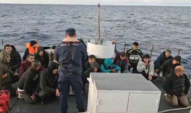 Fethiye'de Yunanistan'ın geri ittiği 66 düzensiz göçmen kurtarıldı