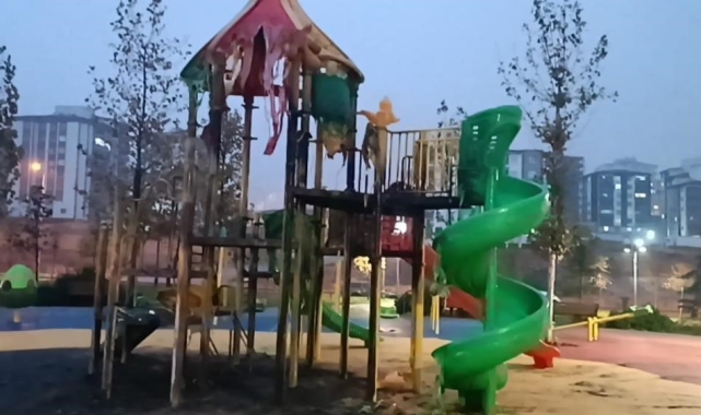 Gaziantep'te çocuk parkının yakılmasıyla ilgili 9 PKKKCK şüphelisi yakalandı