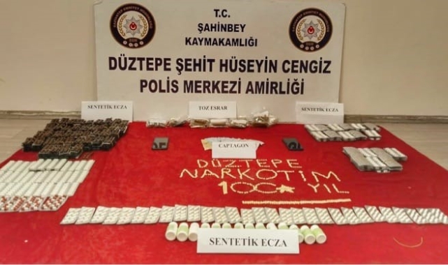 Gaziantep&#039;te uyuşturucu operasyonu: 2 tutuklama