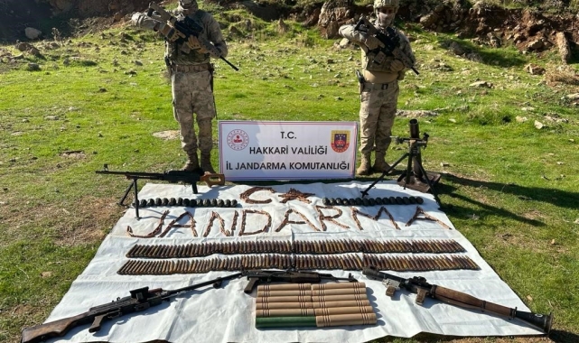 Hakkari'de silah ve mühimmat ele geçirildi