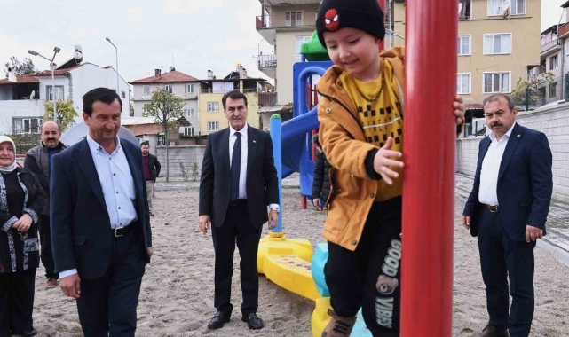 Harmancık ilçesi'nin ilk parkı Osmangazi Belediyesi'nden