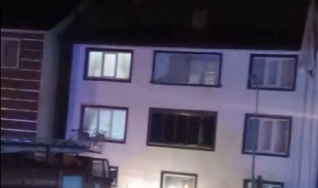 Hastane yakınında korkutan yangın