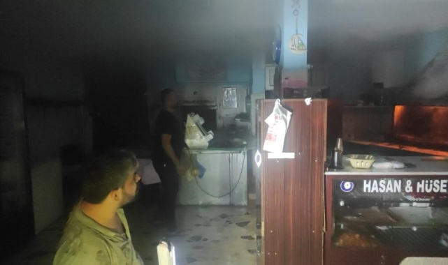 Hatay'da iş yerinde yangın çıktı