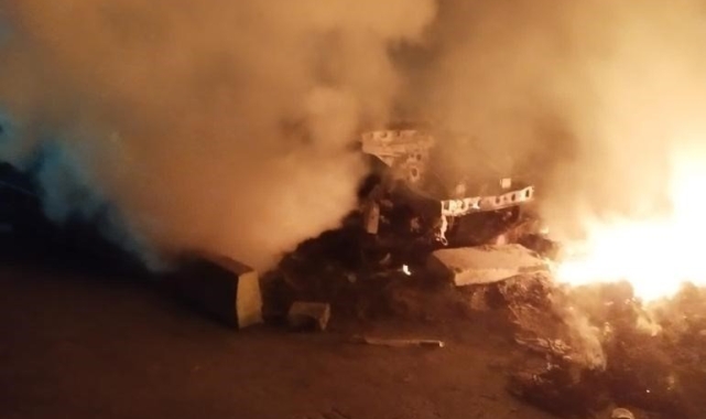 Hatay'da Yeni Sanayi Sitesinde yangın çıktı