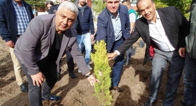Hisarcık'ta 100 fidan toprakla buluştu