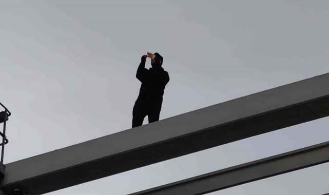 İlginç intihar girişimi: Vinçle gönderilen dövizleri elleriyle yırttı