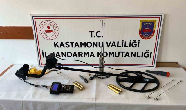 İzinsiz kaçak kazı yapan 2 kişi suçüstü yakalandı