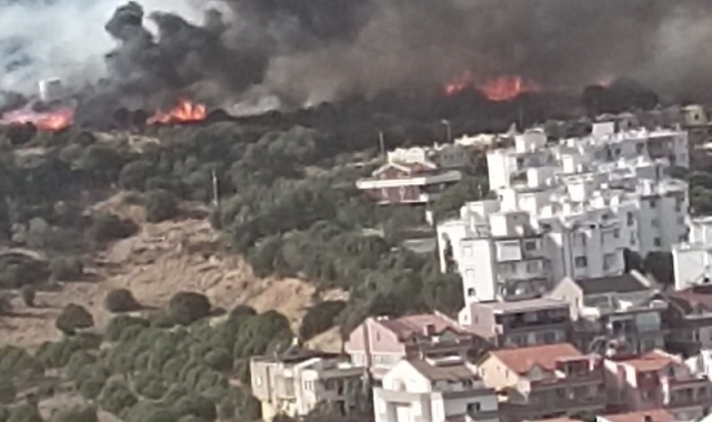 İzmir'de ormanlık alandaki yangın kontrol altında