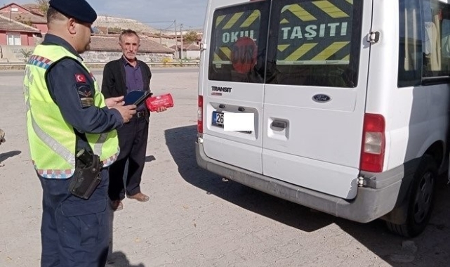 Jandarma tarafından 42 okul servisi kontrol edildi