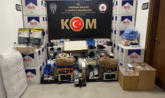 Kaçak sigaraya dev operasyon: 8 sigara imalathanesi deşifre oldu