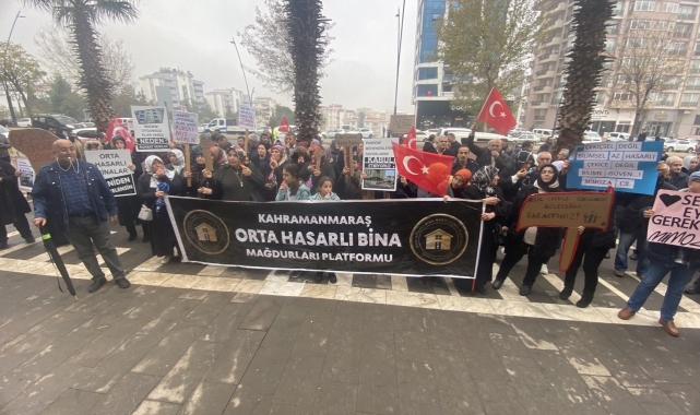 Kahramanmaraş'ta orta hasarlı bina sakinlerinden açıklama