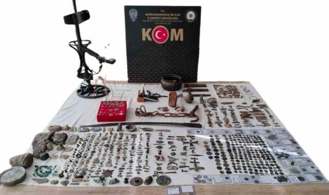 Kahramanmaraş'ta tarihi eser kaçakçılığı operasyonu