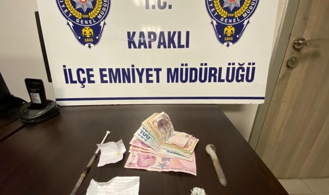 Kapaklı'da uyuşturucu tacirine operasyon
