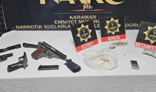 Karaman'da uyuşturucudan 3 kişi tutuklandı