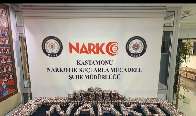 Kastamonu'da 22 bin 400 adet sentetik ecza hap ele geçirildi: 1 tutuklama