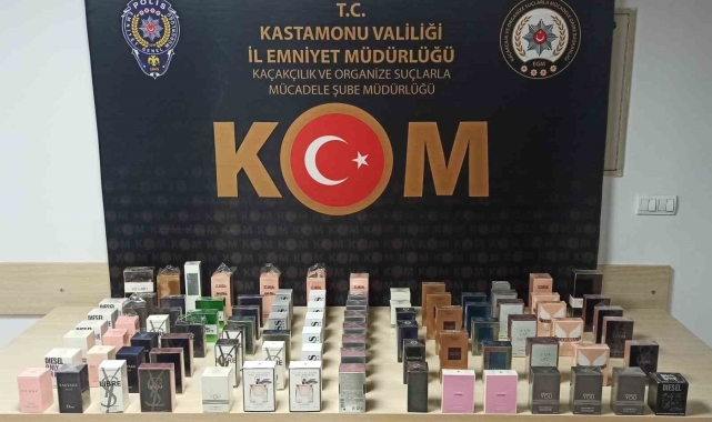 Kastamonu'da 91 adet kaçak parfüm ele geçirildi