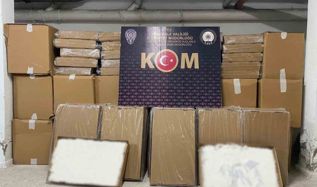 Kırıkkale'de 1 milyon 260 bin makaron ve 172 litre kaçak içki ele geçirildi